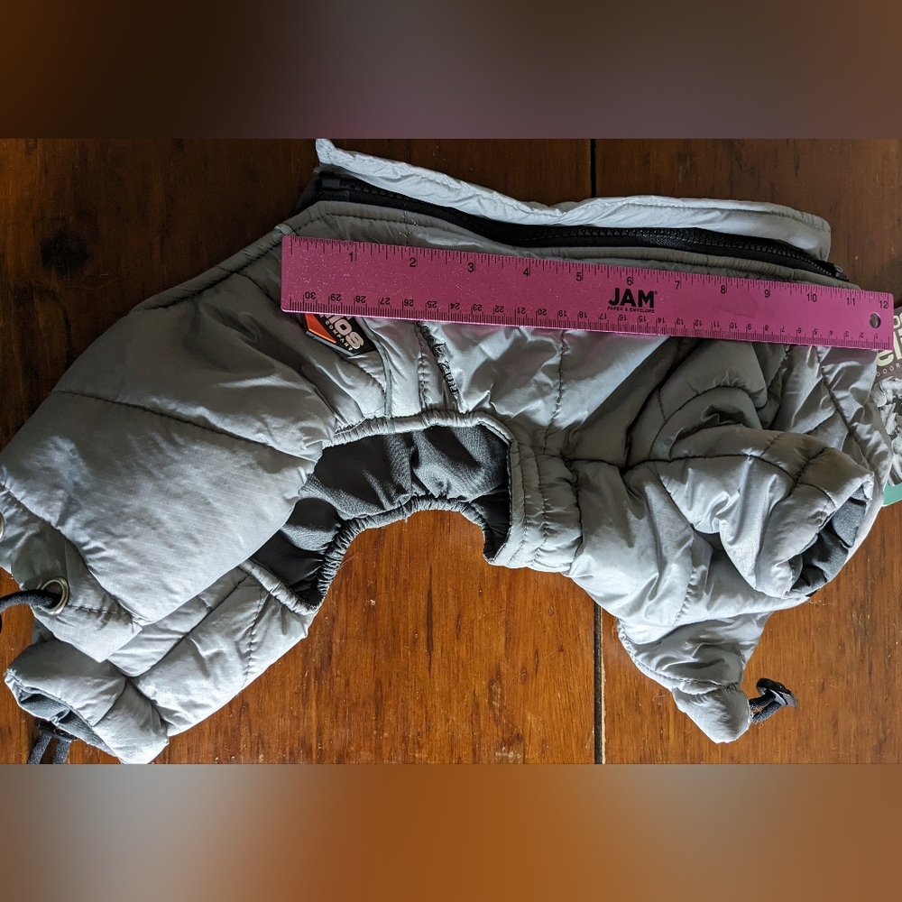 DOG HELIOS 'Thunder-Crackle' Full-Body Bodied Waded-Plush Adjustable XS grey - Picture 3 of 13